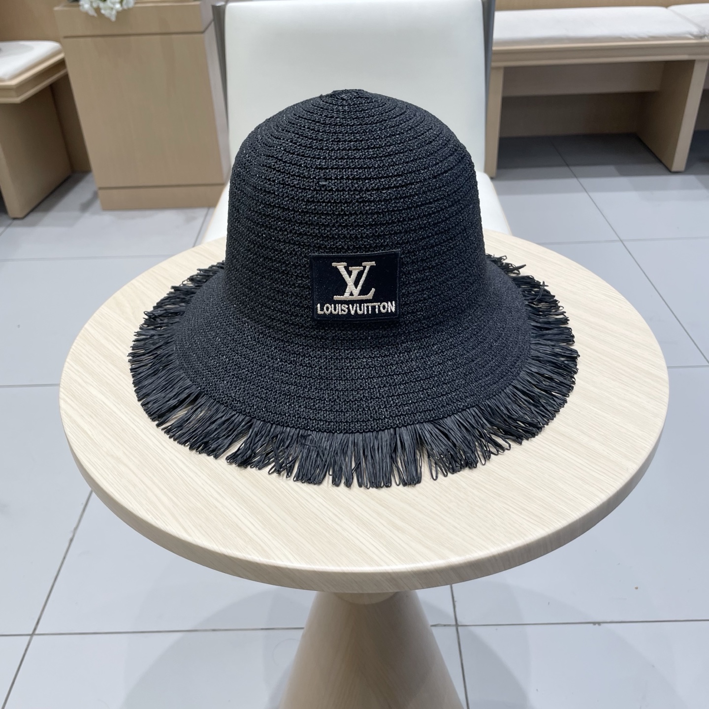 🧢路易威登棒球帽 LouisVuitton新款草帽女i帽子你女毛边春夏季出游户外遮阳帽时