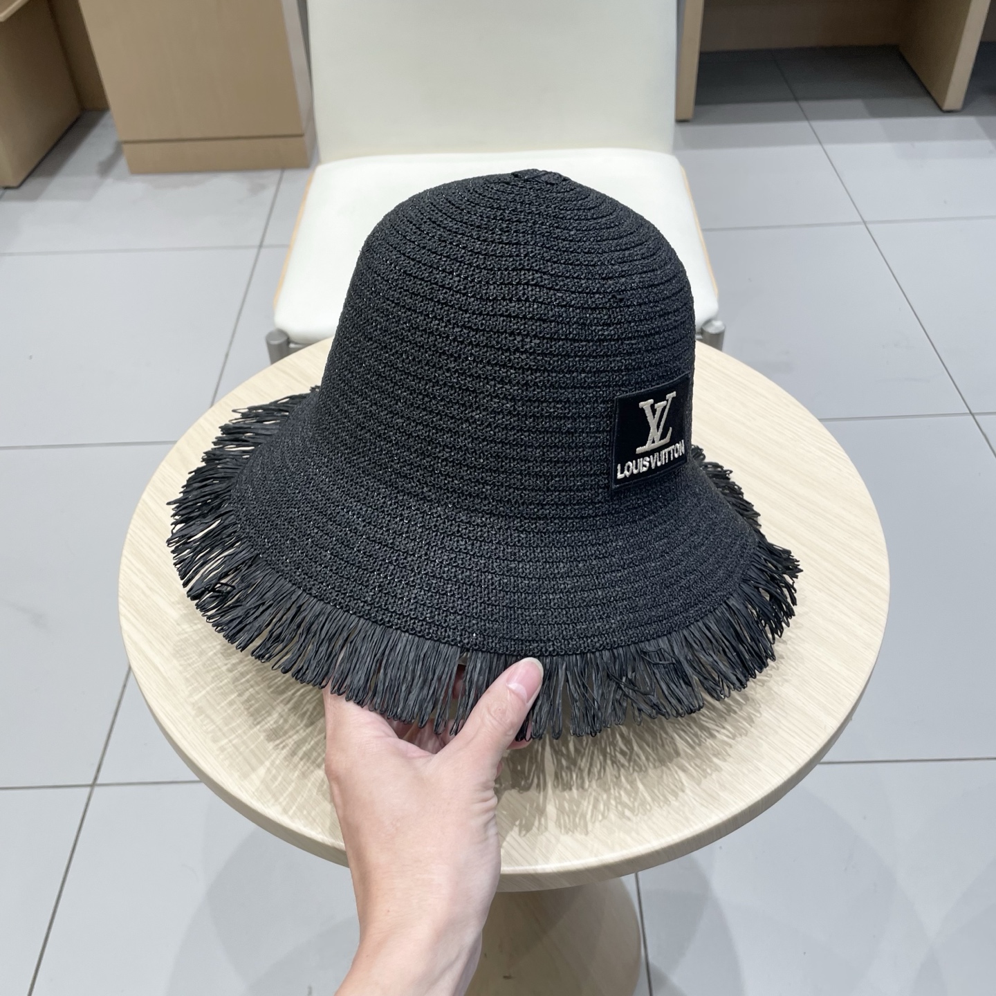 🧢路易威登棒球帽 LouisVuitton新款草帽女i帽子你女毛边春夏季出游户外遮阳帽时