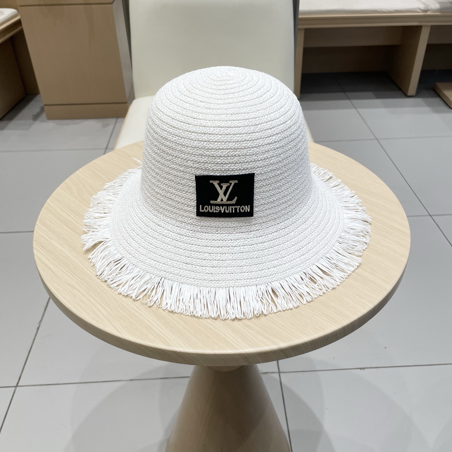 🧢路易威登棒球帽 LouisVuitton新款草帽女i帽子你女毛边春夏季出游户外遮阳帽时