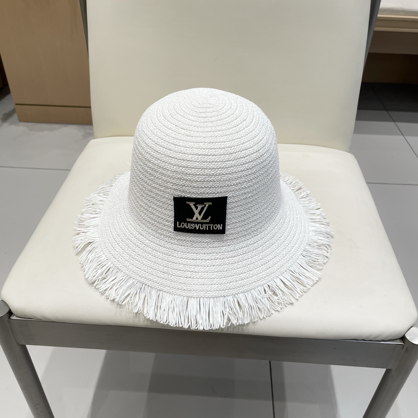 🧢路易威登棒球帽 LouisVuitton新款草帽女i帽子你女毛边春夏季出游户外遮阳帽时