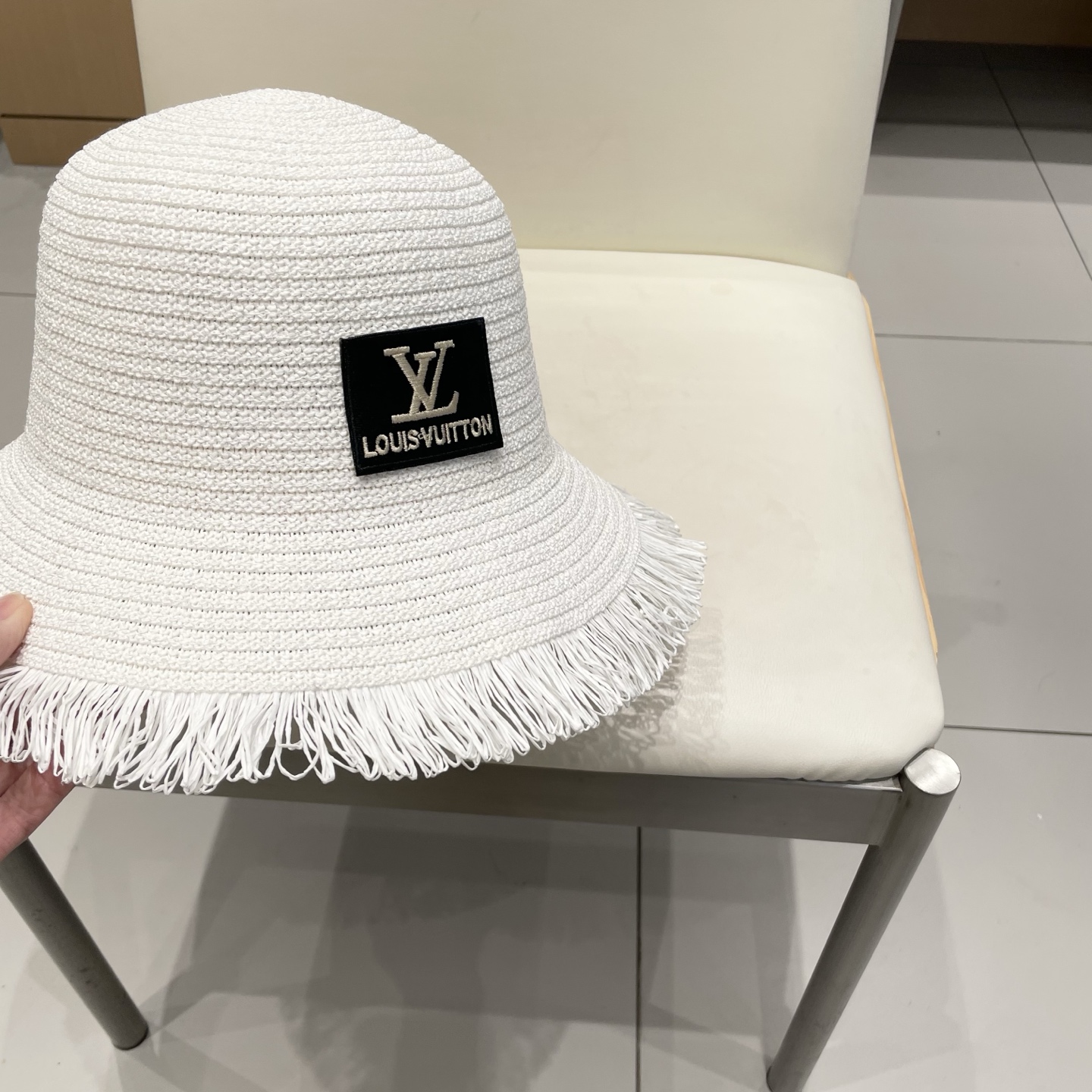 🧢路易威登棒球帽 LouisVuitton新款草帽女i帽子你女毛边春夏季出游户外遮阳帽时