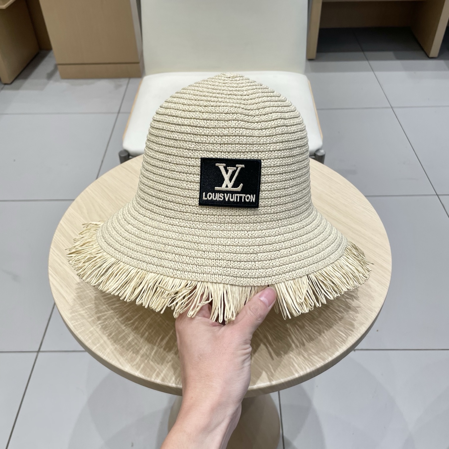 🧢路易威登棒球帽 LouisVuitton新款草帽女i帽子你女毛边春夏季出游户外遮阳帽时