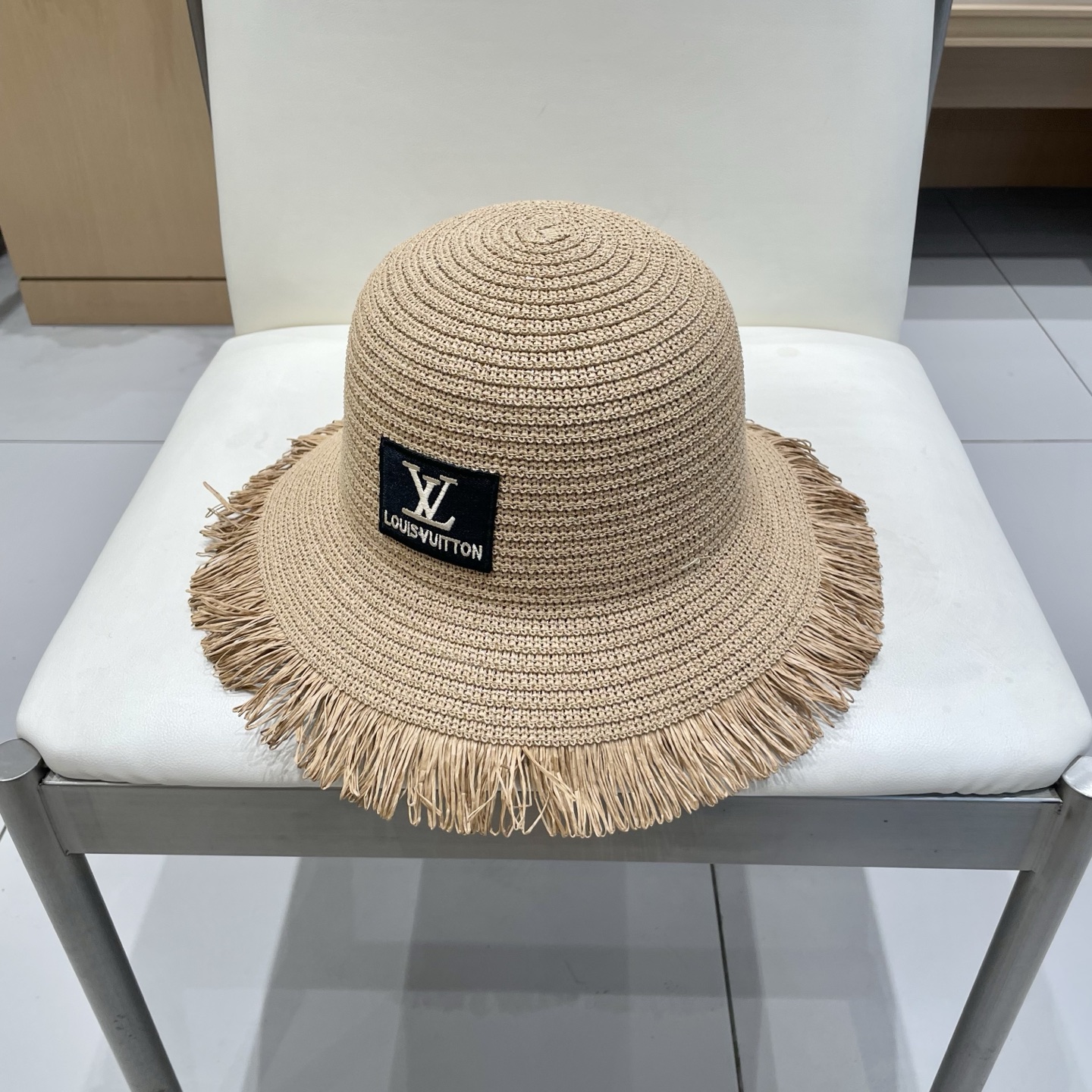 🧢路易威登棒球帽 LouisVuitton新款草帽女i帽子你女毛边春夏季出游户外遮阳帽时