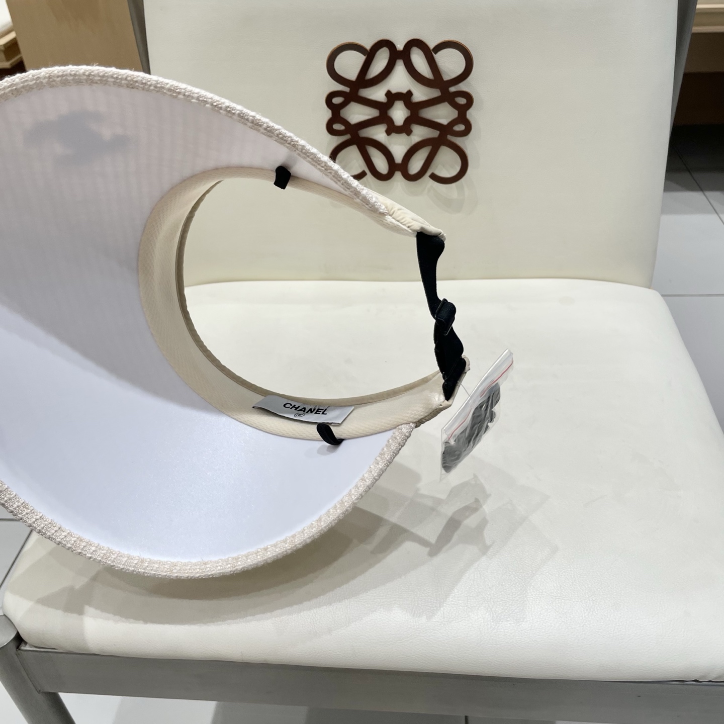  Chanel香奈儿空顶遮阳帽，发箍遮阳帽，头围57cm