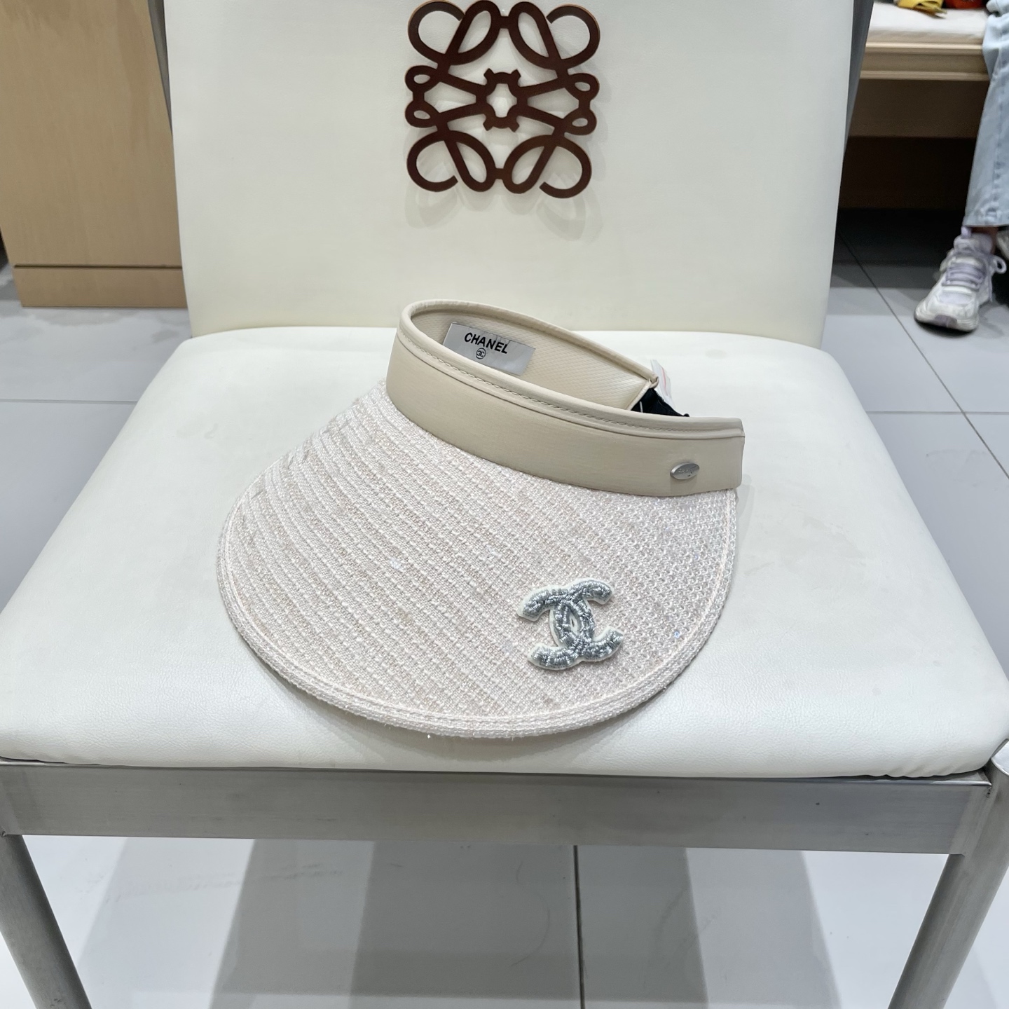  Chanel香奈儿空顶遮阳帽，发箍遮阳帽，头围57cm