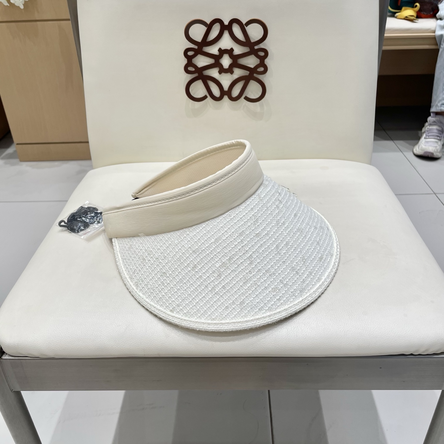  Chanel香奈儿空顶遮阳帽，发箍遮阳帽，头围57cm