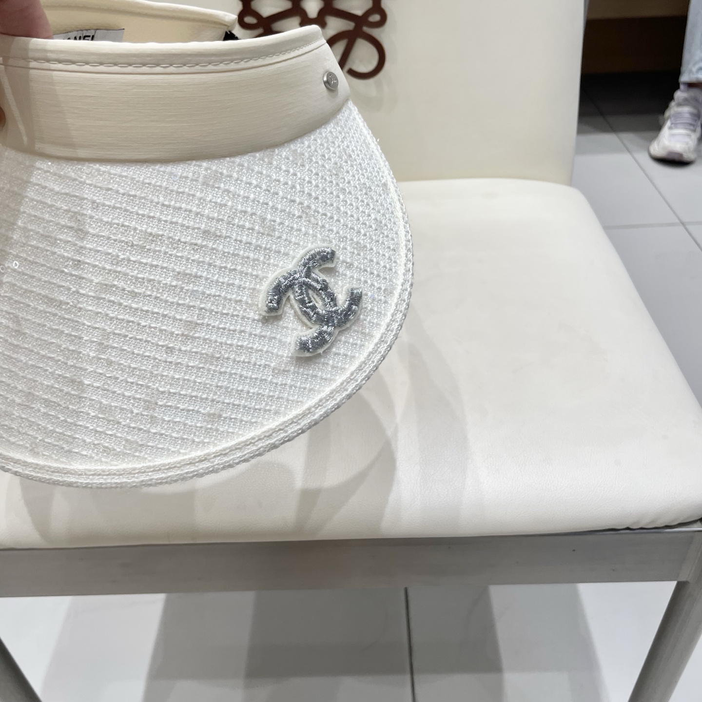  Chanel香奈儿空顶遮阳帽，发箍遮阳帽，头围57cm