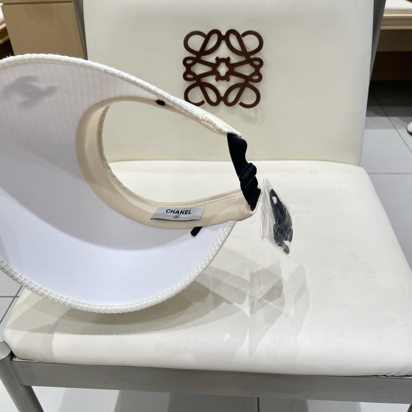  Chanel香奈儿空顶遮阳帽，发箍遮阳帽，头围57cm