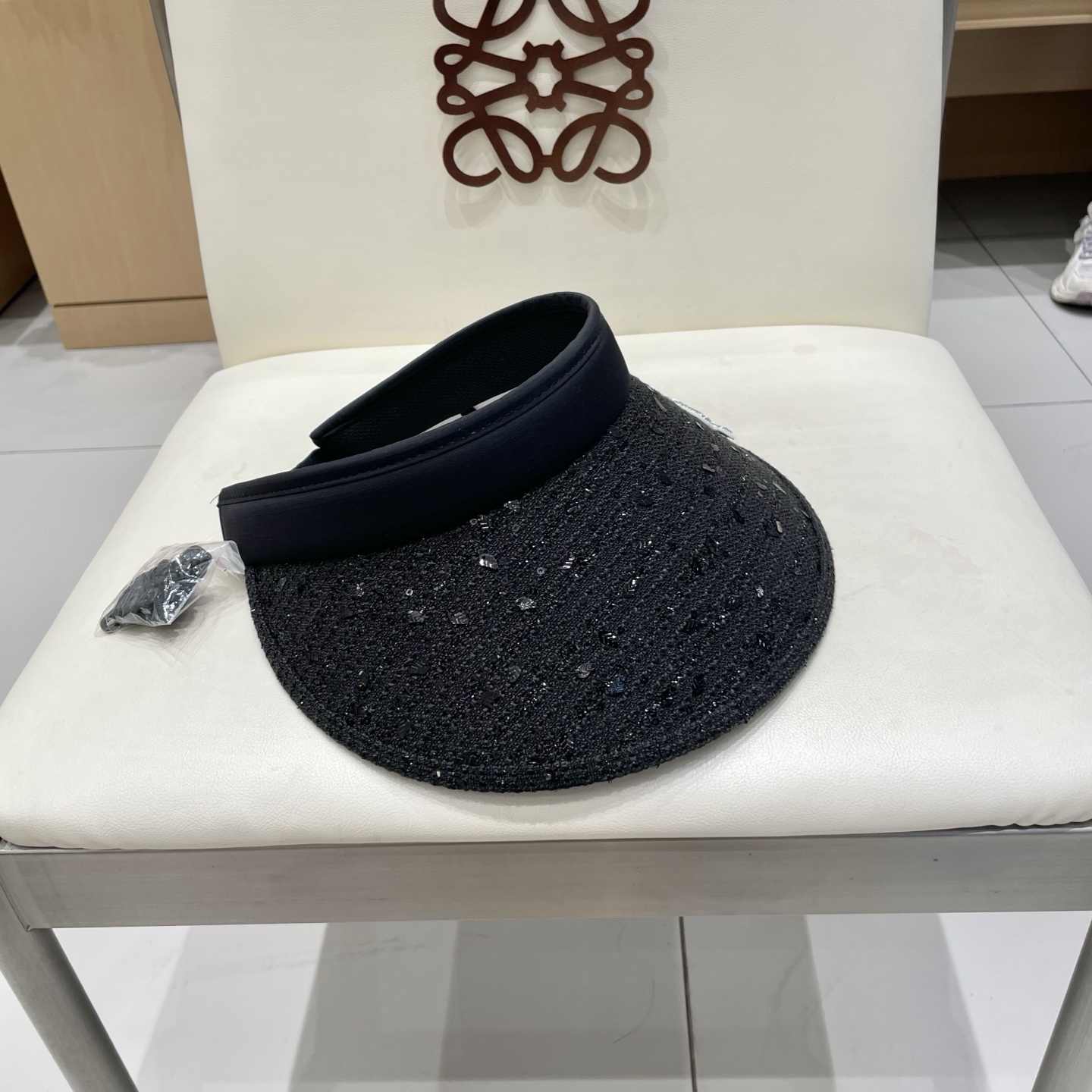  Chanel香奈儿空顶遮阳帽，发箍遮阳帽，头围57cm