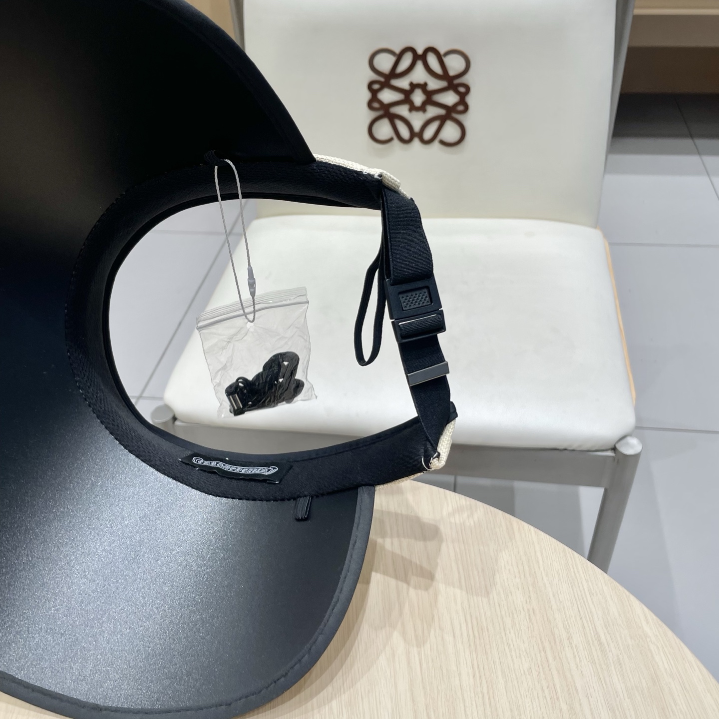  克罗心 满分防晒~新款黑胶防紫外线草编空顶遮阳帽女夏季大檐户外太阳帽