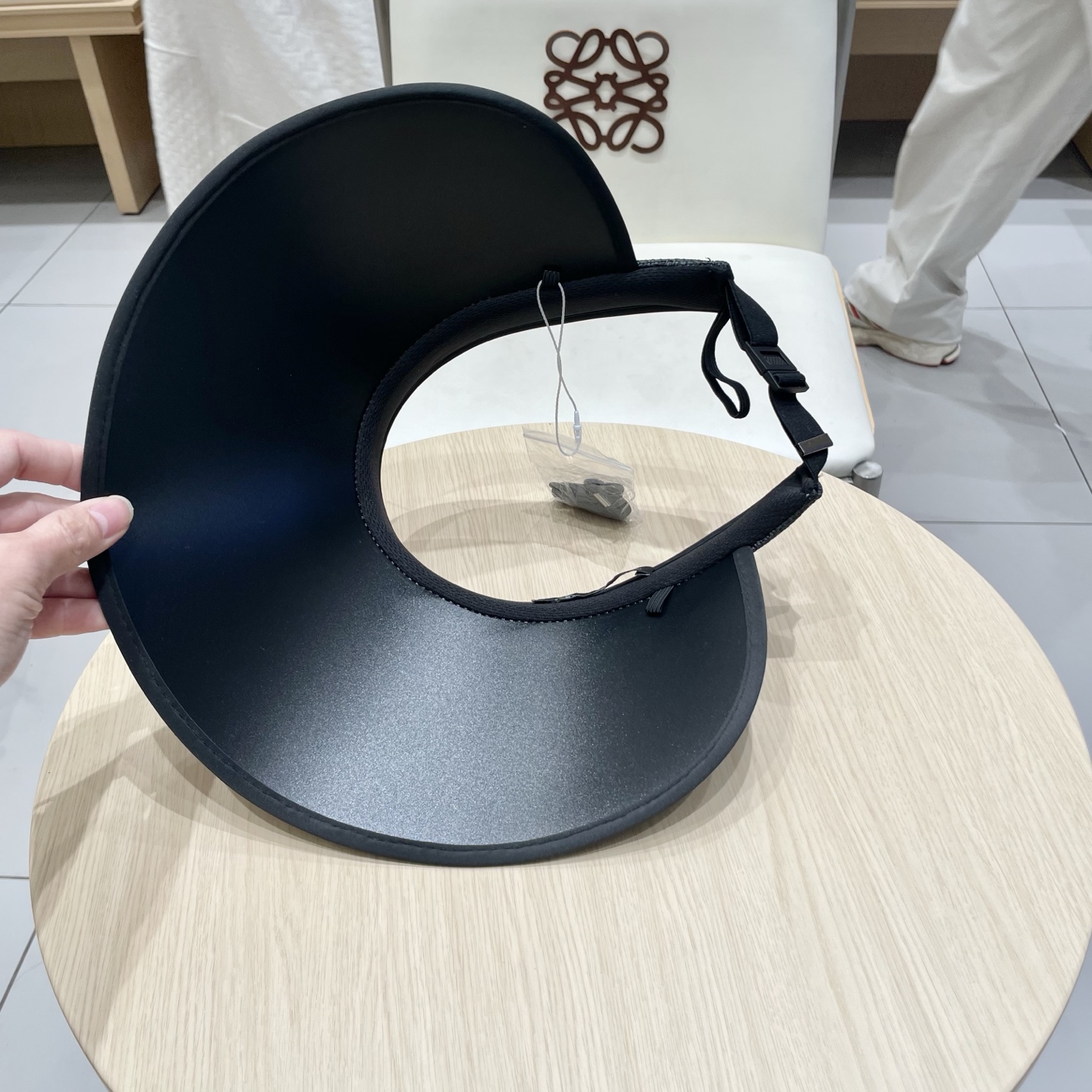  克罗心 满分防晒~新款黑胶防紫外线草编空顶遮阳帽女夏季大檐户外太阳帽