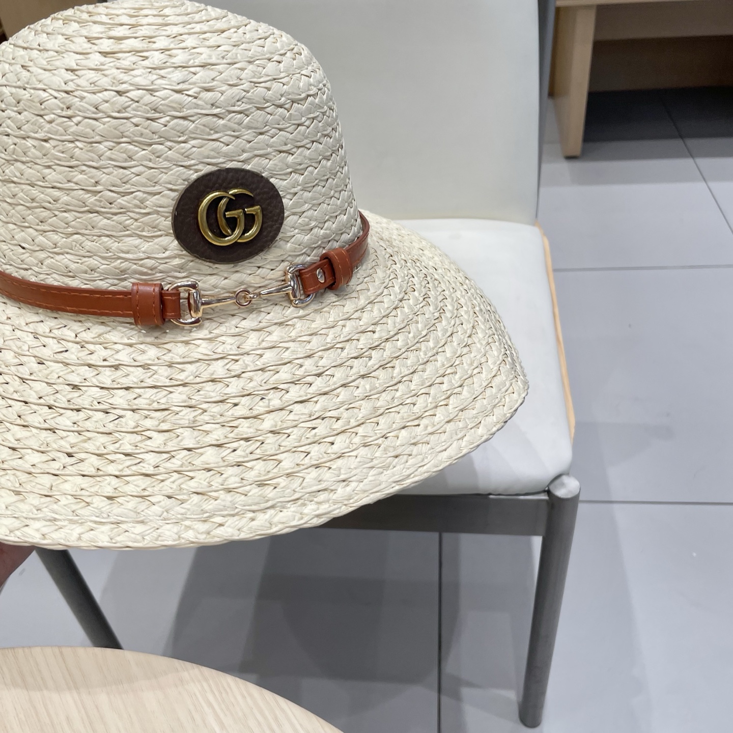  Gucci古奇新款大檐帽草帽，帽型超赞