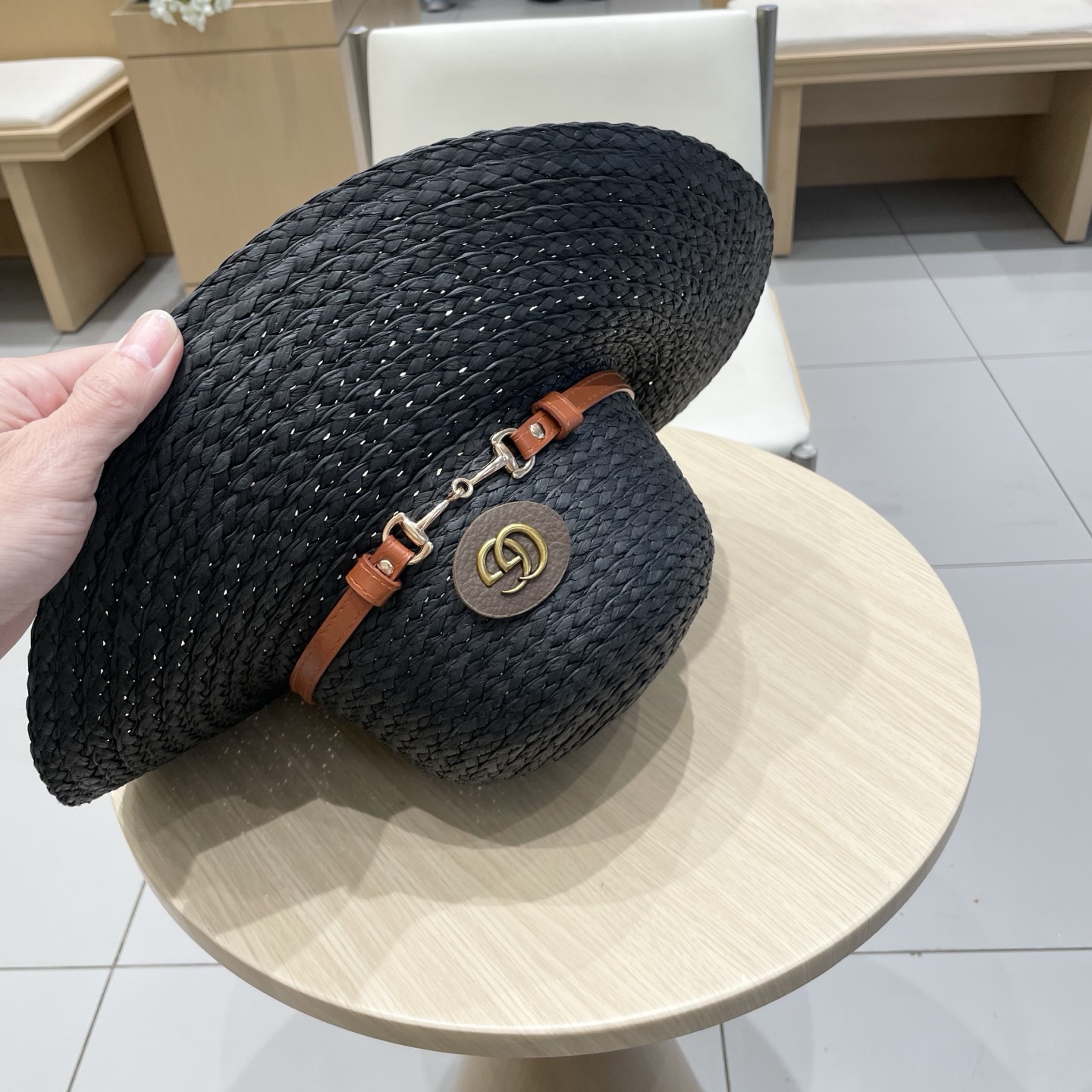  Gucci古奇新款大檐帽草帽，帽型超赞