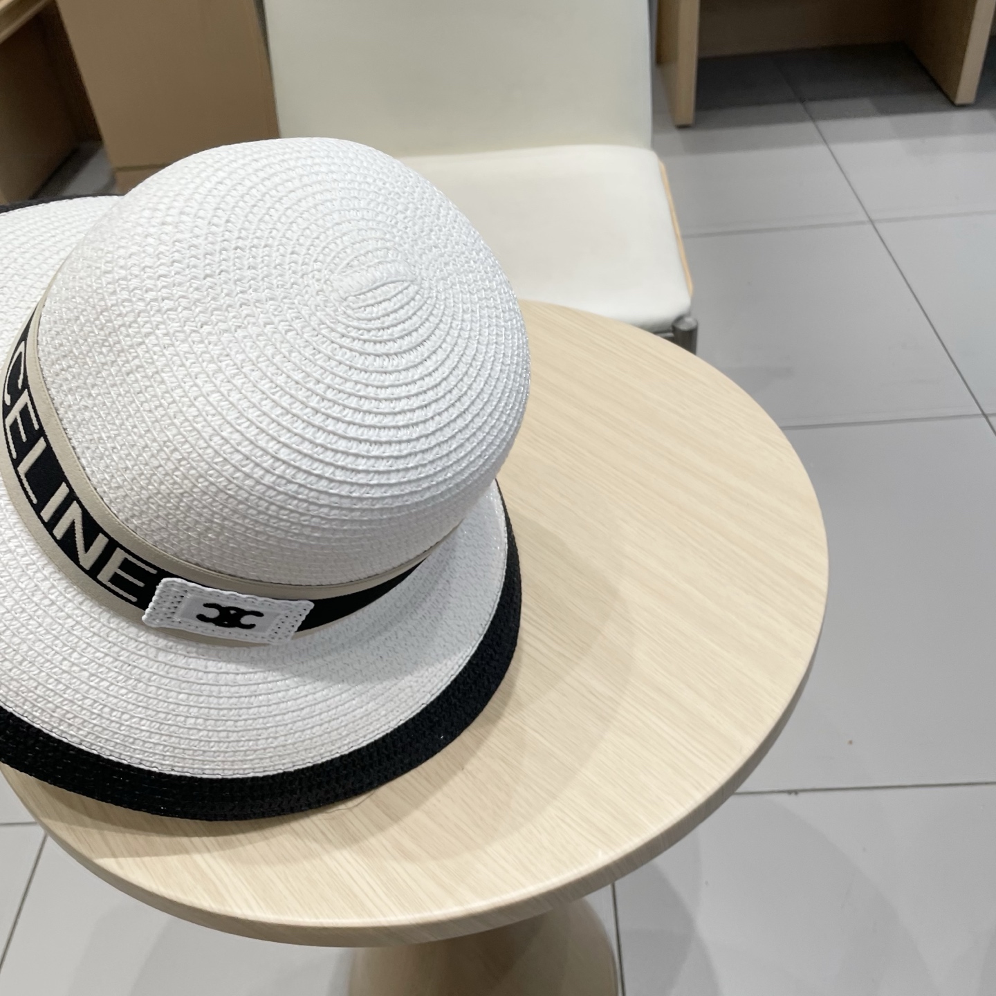   塞琳Celine新款草帽，草拼色名媛高级定制，