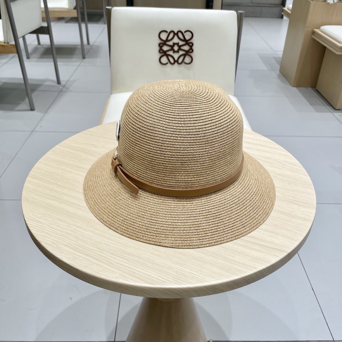  PRADA草帽，细草制作，可折叠，头围57cm