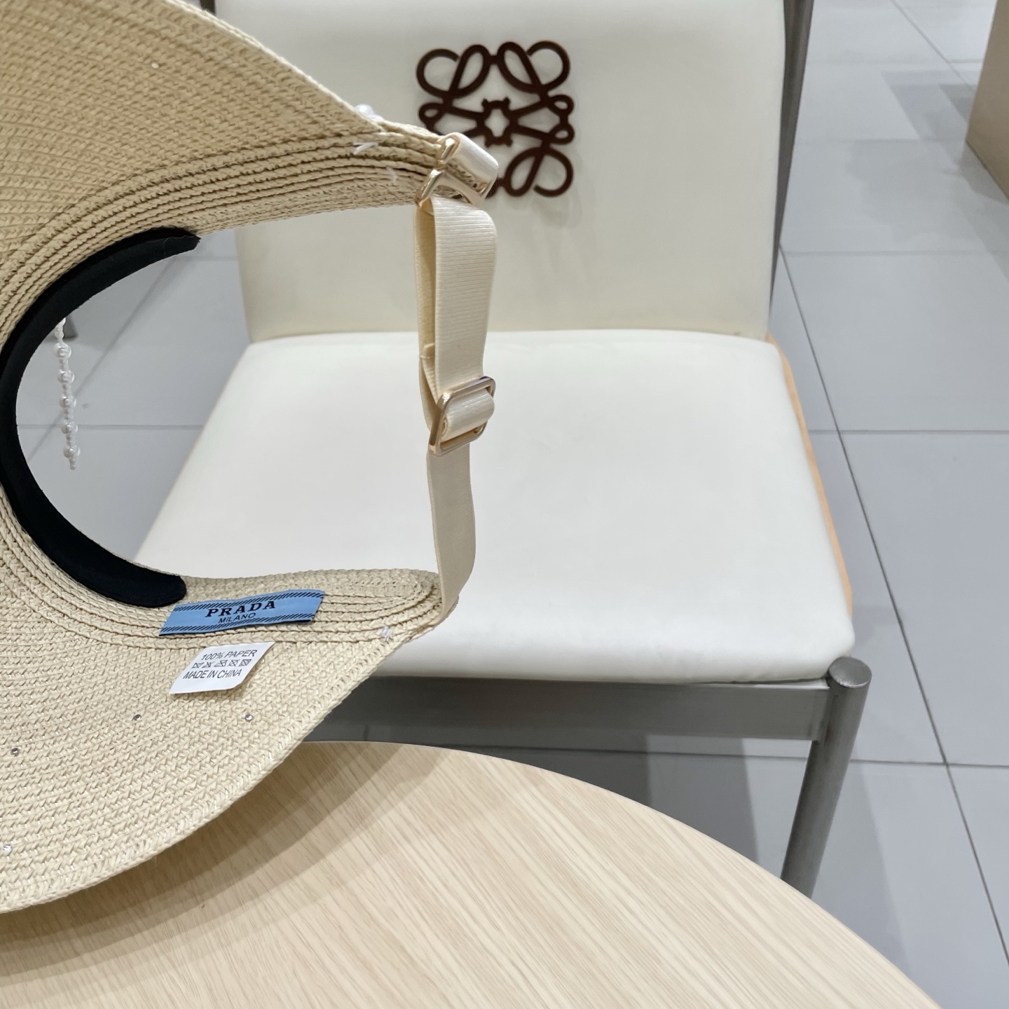  PRADA空顶帽，网红爆款发箍帽，版型超正，重工定制，每一颗珍珠都是纯手工定制，精品