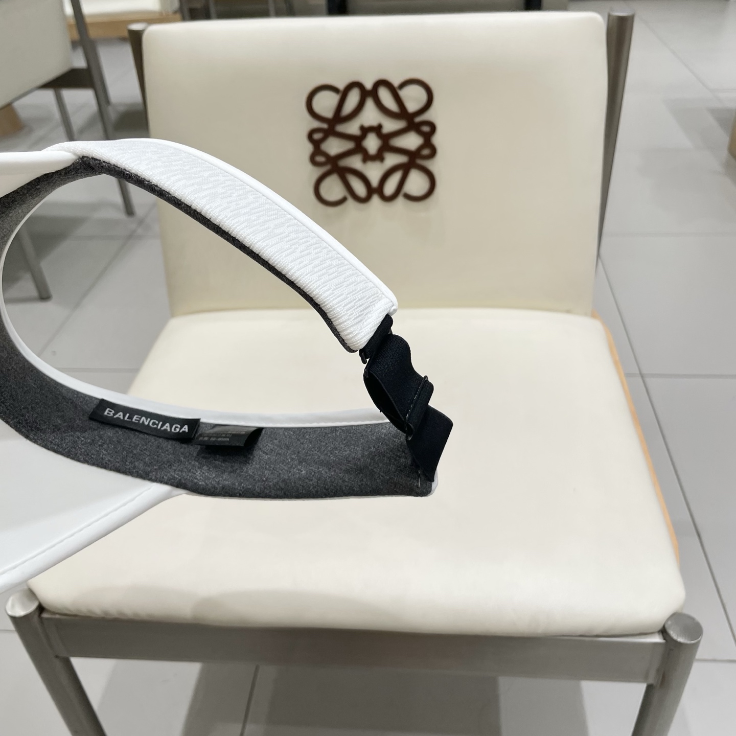 BALENCIAGA巴黎世家户外空顶防晒帽子女款2025新款夏季防紫外线户外跑步遮阳帽