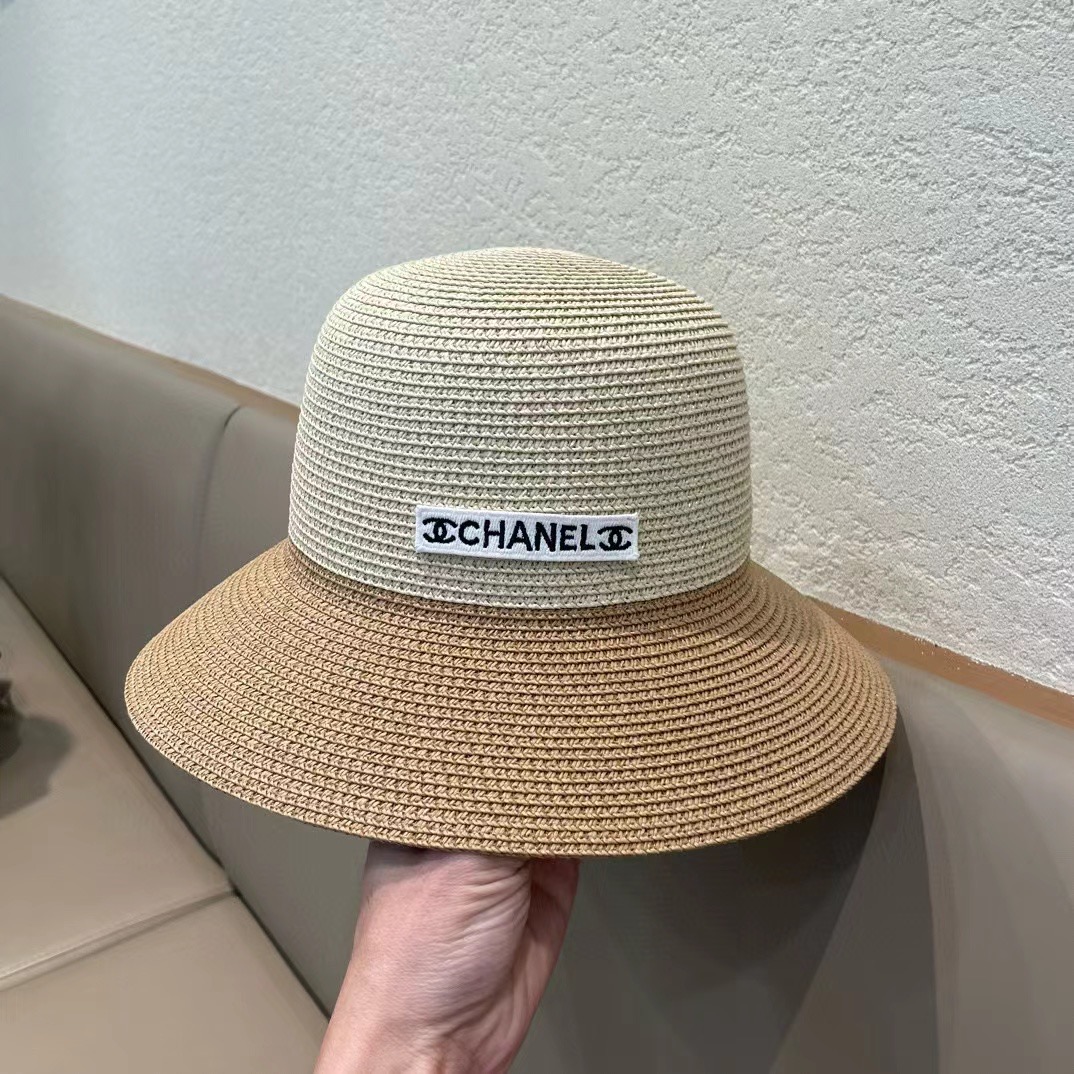 【Chanel香奈儿】2025新款编织草帽，度假休闲必备，优雅大方的一款