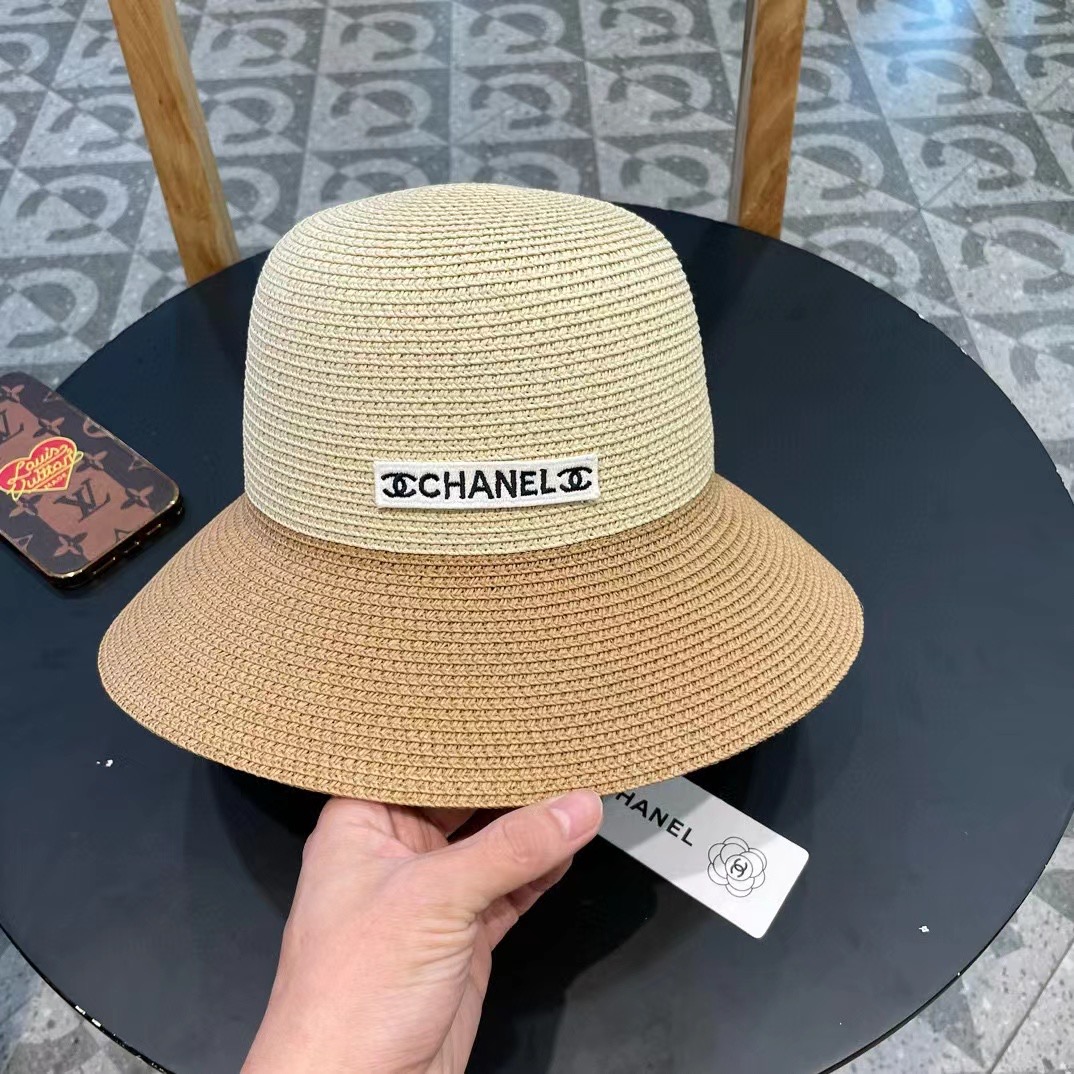 【Chanel香奈儿】2025新款编织草帽，度假休闲必备，优雅大方的一款