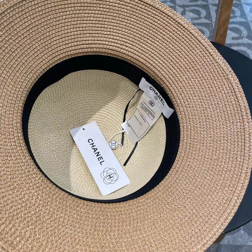 【Chanel香奈儿】2025新款编织草帽，度假休闲必备，优雅大方的一款