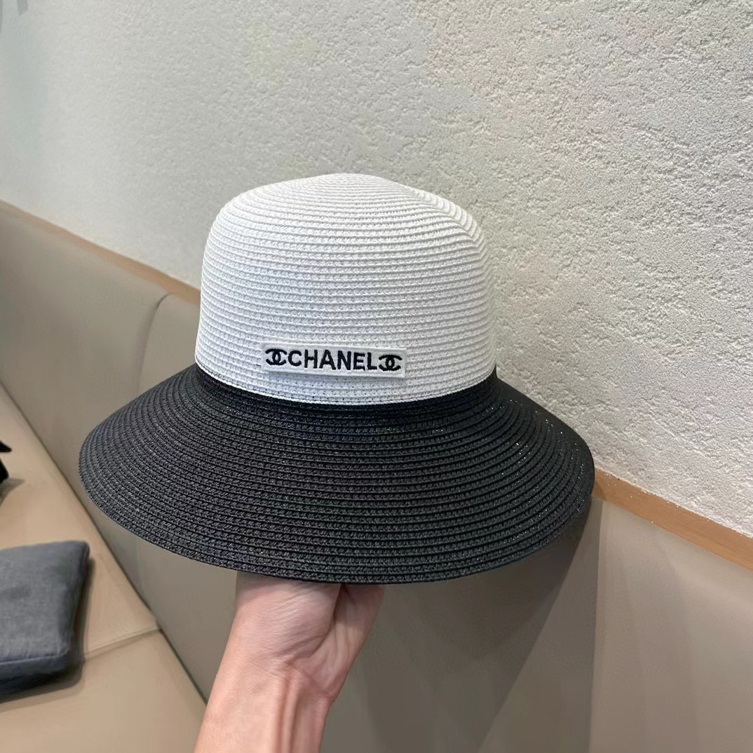 【Chanel香奈儿】2025新款编织草帽，度假休闲必备，优雅大方的一款