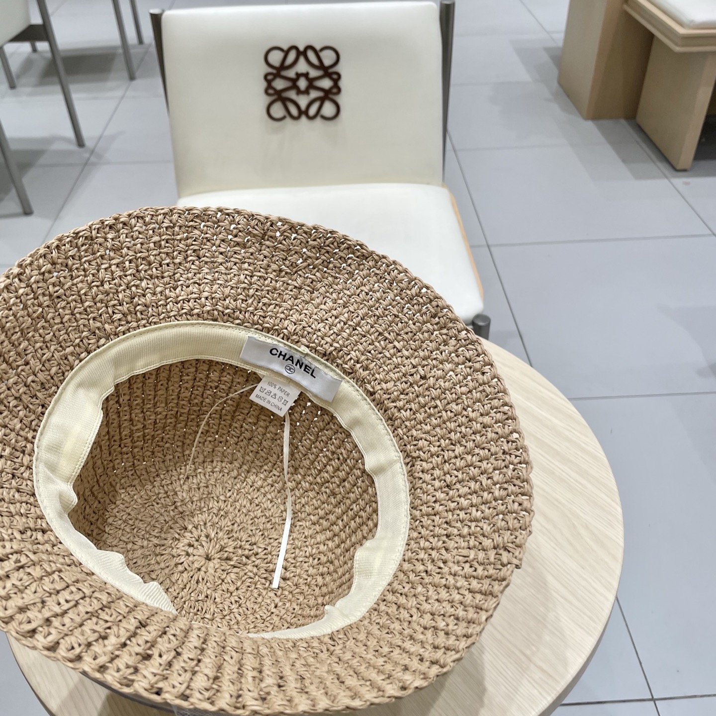  chanel香奈儿蝴蝶结蕾丝边草帽女夏季镂空ins风防晒渔夫帽海边沙滩遮阳太阳帽