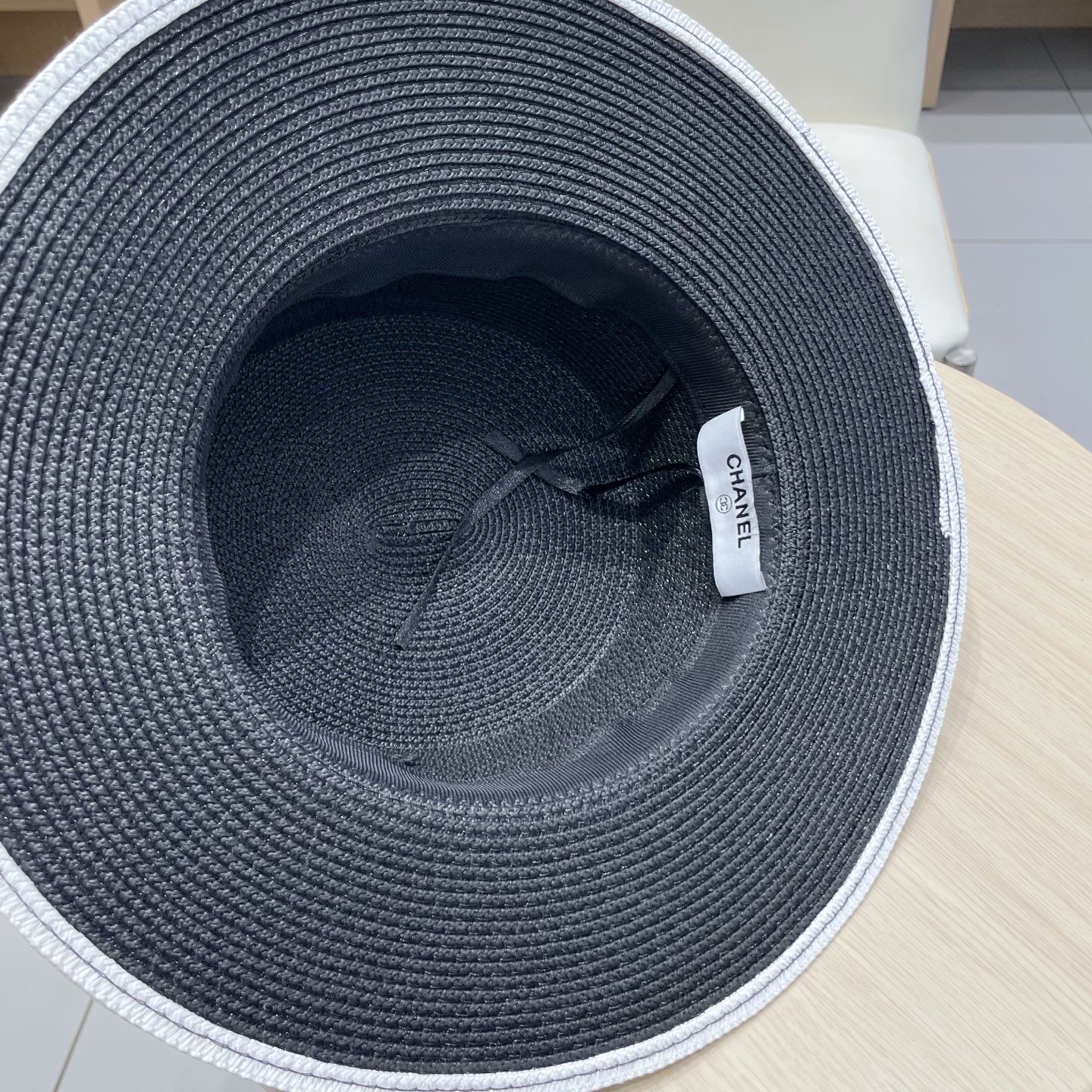  Chanel香奈儿新款草帽，平顶名媛风遮阳帽，头围57cm