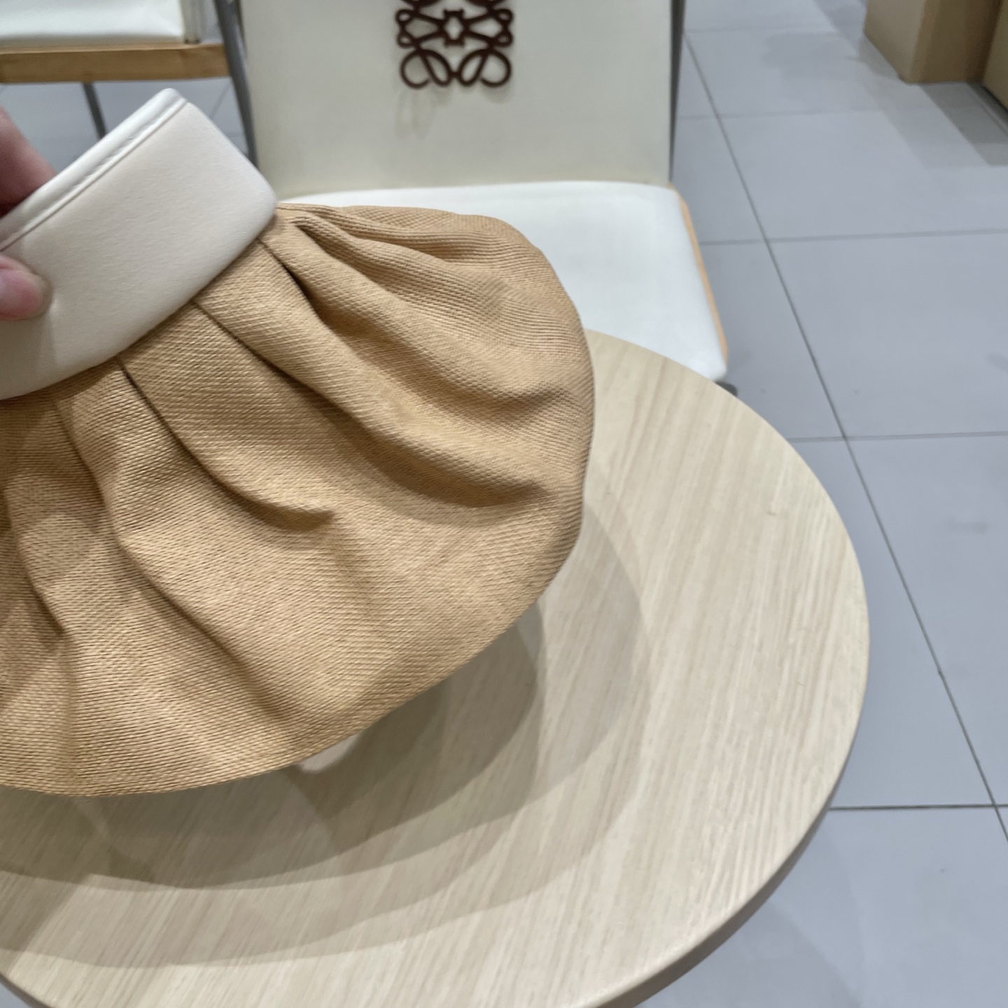  PRADA普拉达大帽檐贝壳帽夏季双层防晒帽空顶帽可折叠遮阳帽出游草帽女