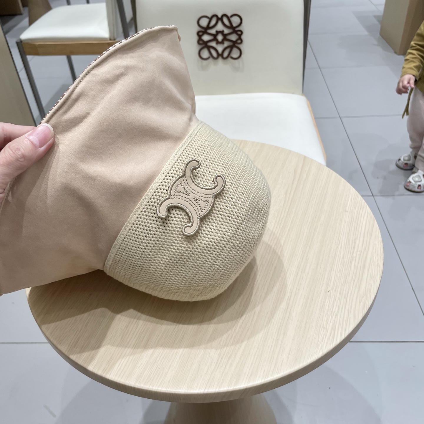  celine塞琳千鸟格蝴蝶结防晒紫外线渔夫帽女大帽檐遮脸遮阳帽夏季太阳帽