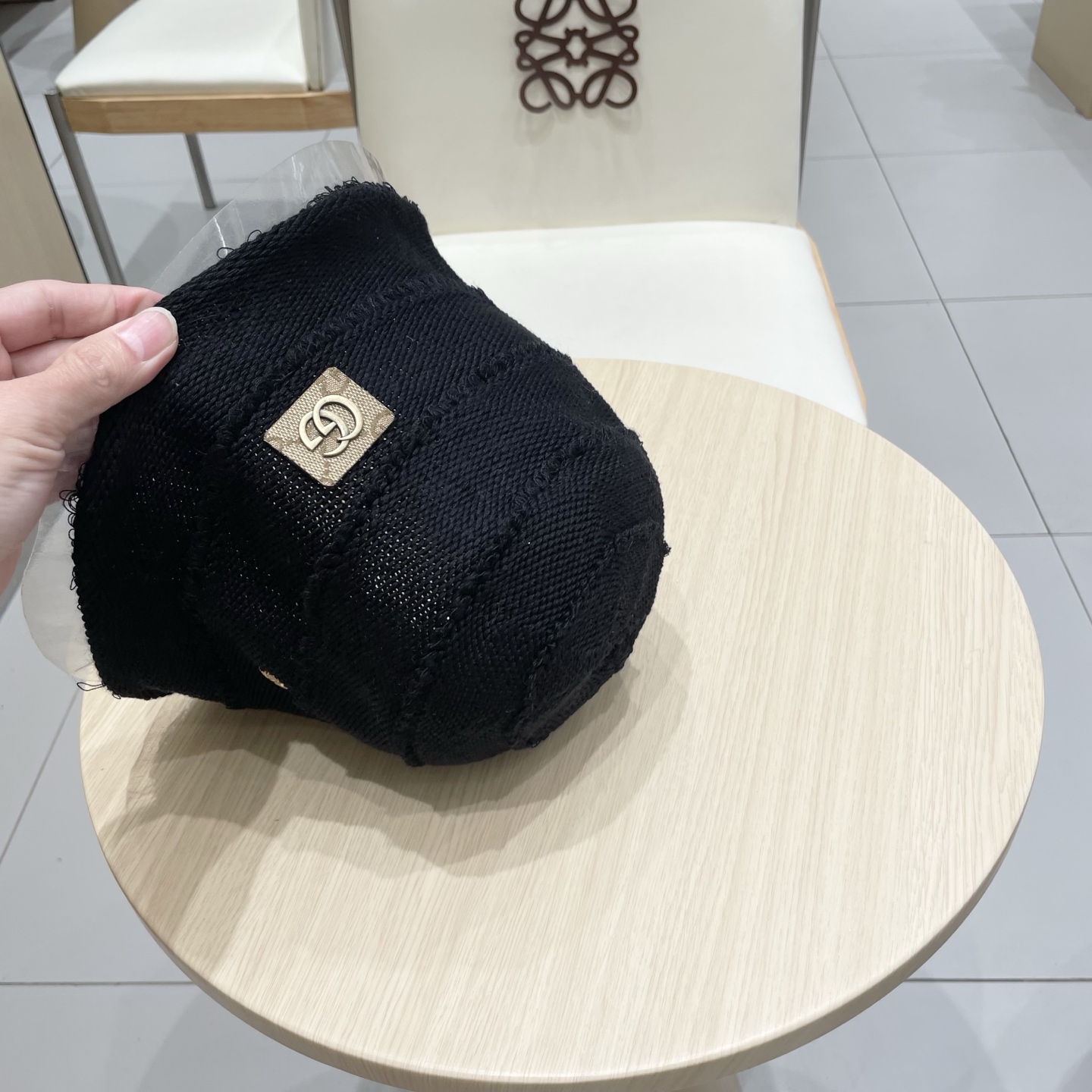  gucci古奇条纹渔夫帽女春夏季大帽檐遮阳防晒水桶帽子显脸小百搭盆帽潮