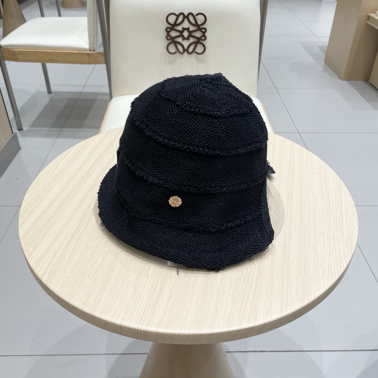  gucci古奇条纹渔夫帽女春夏季大帽檐遮阳防晒水桶帽子显脸小百搭盆帽潮