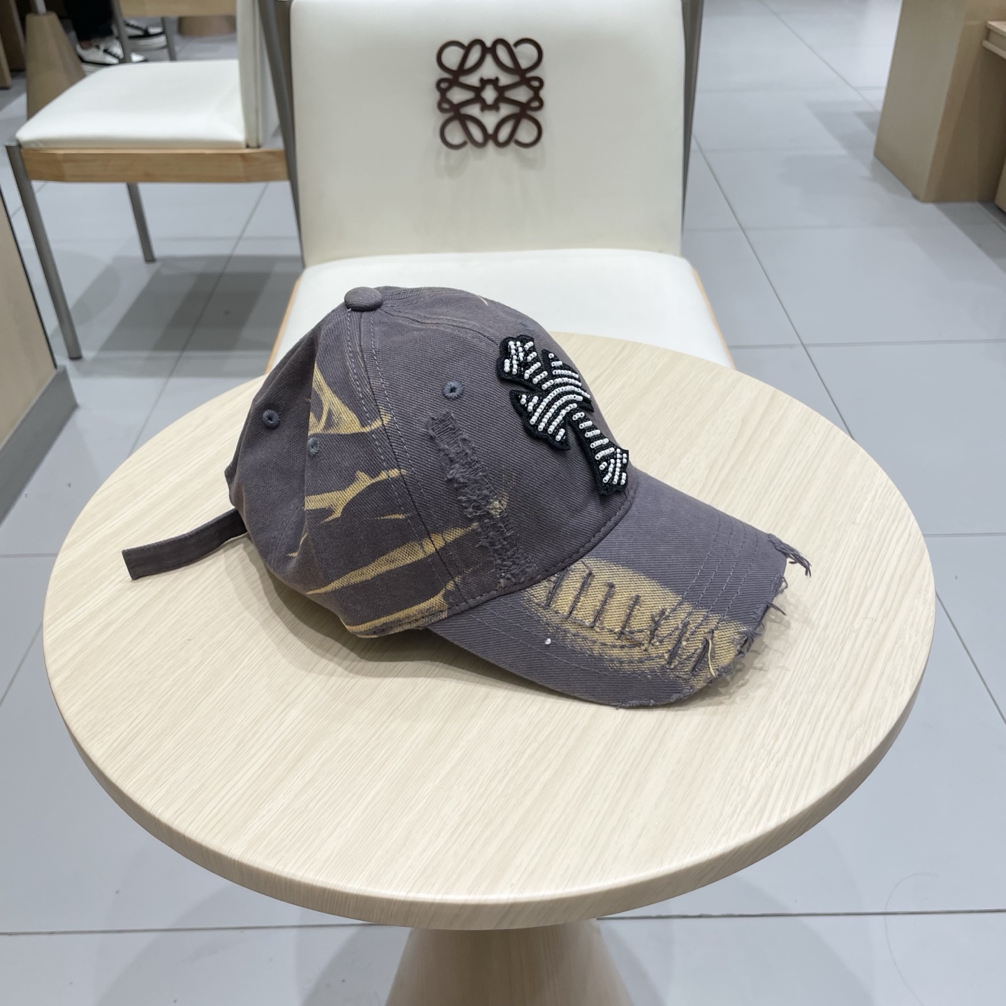  Chrome Hearts 克罗心💓早春韩版时尚复古做旧破洞帽子磨损设计百搭棒球帽鸭舌帽