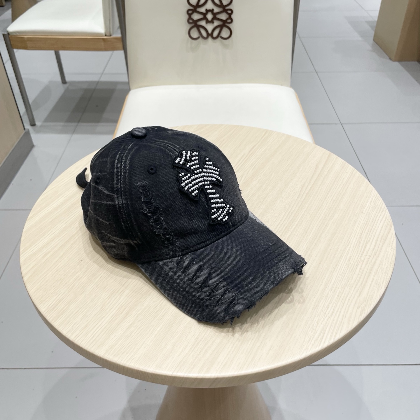  Chrome Hearts 克罗心💓早春韩版时尚复古做旧破洞帽子磨损设计百搭棒球帽鸭舌帽