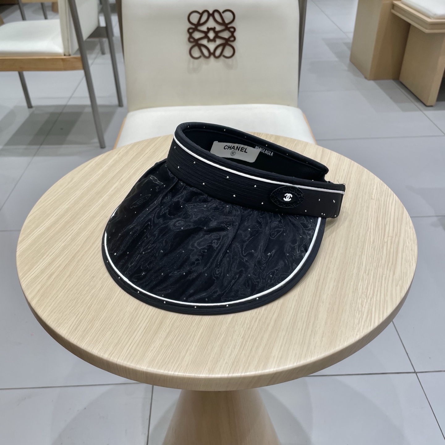  chanel香奈儿帽檐防晒帽2025新款防晒空顶帽大帽檐遮阳帽冰丝太阳帽户外帽子