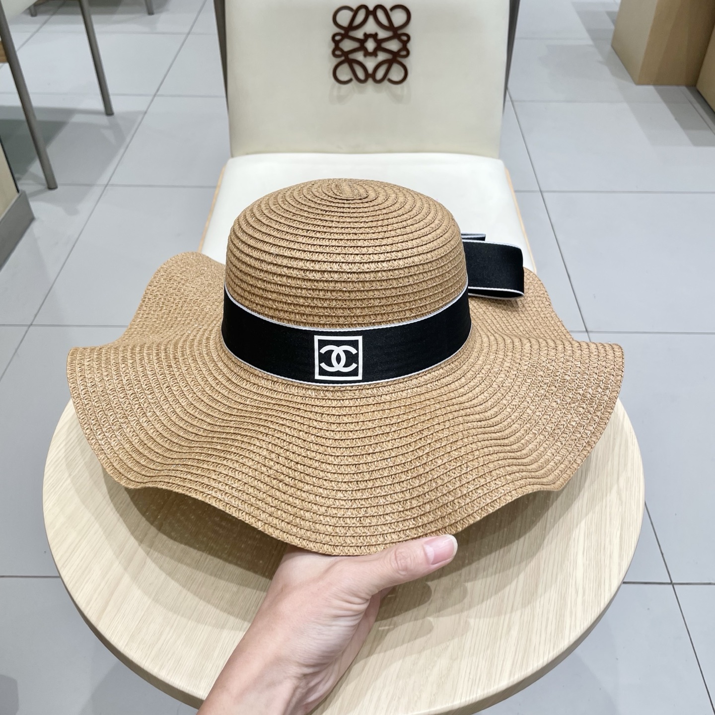  香奈儿CHANEL2025新款草帽，高级定制，名媛风，夏季防晒防紫外线，出行必备，百搭好看