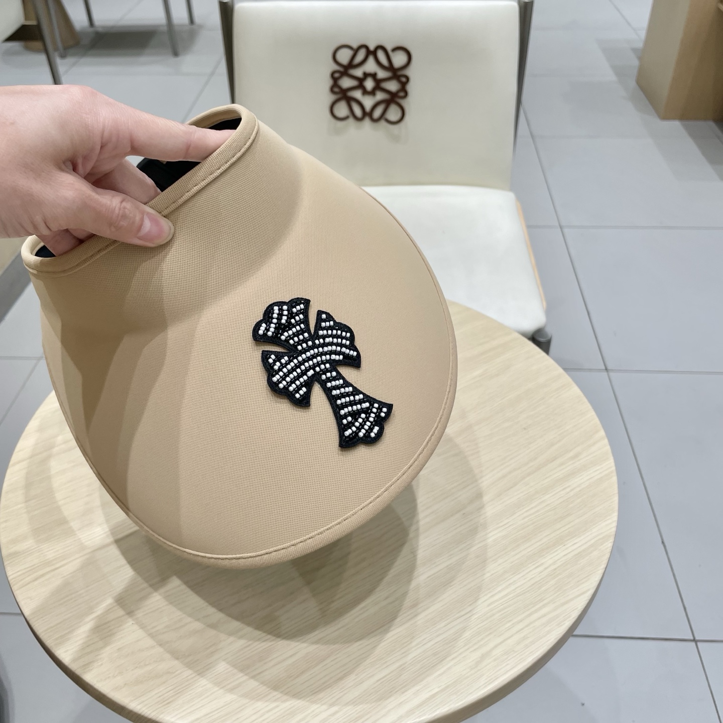  克罗心帽子双面戴2025新款夏季uv防晒防紫外线空顶帽女款太阳遮阳帽遮脸