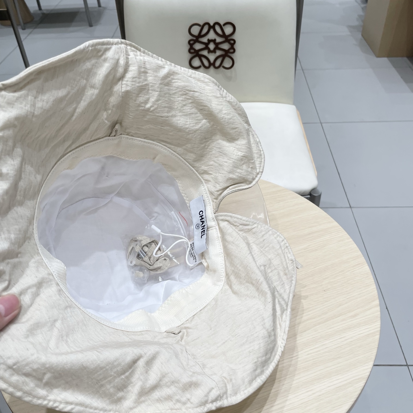  Chanel香奈儿新款后开叉系绳蝴蝶结圆顶渔夫帽女遮阳盆帽防晒太阳帽百搭春夏潮