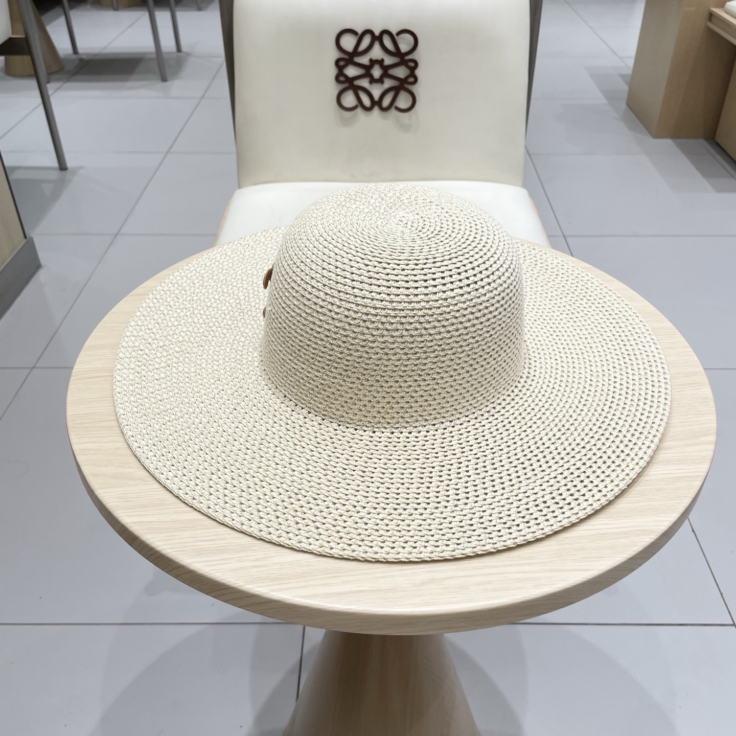 塞琳celien新款草帽，漏空圆顶礼帽，头围57cm