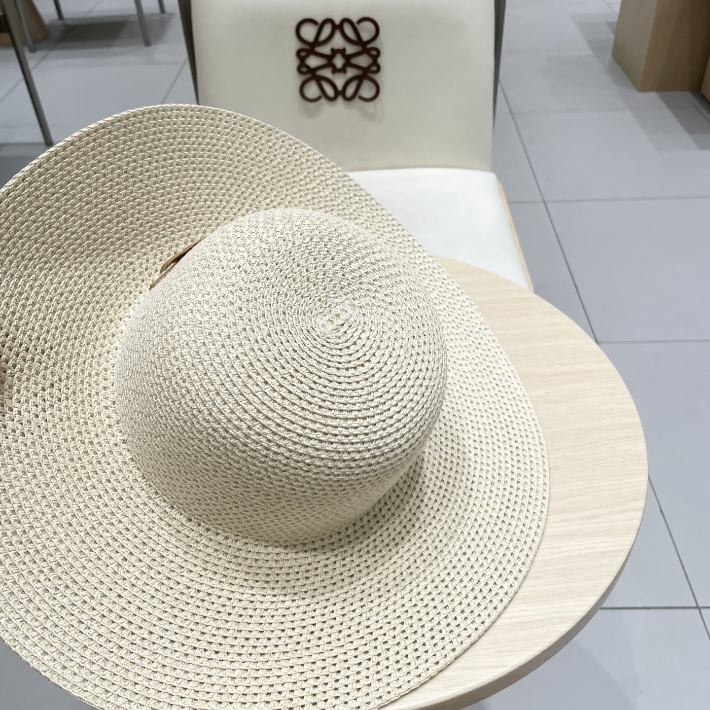塞琳celien新款草帽，漏空圆顶礼帽，头围57cm