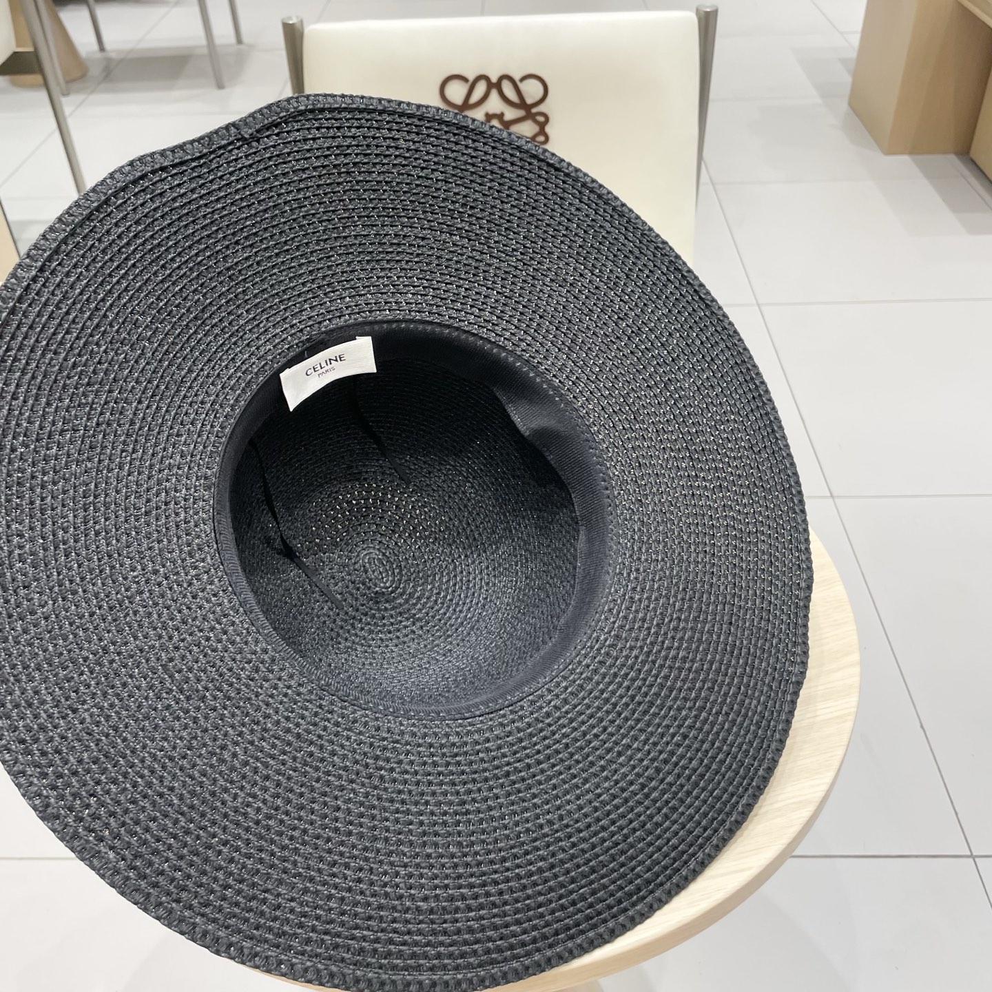 塞琳celien新款草帽，漏空圆顶礼帽，头围57cm