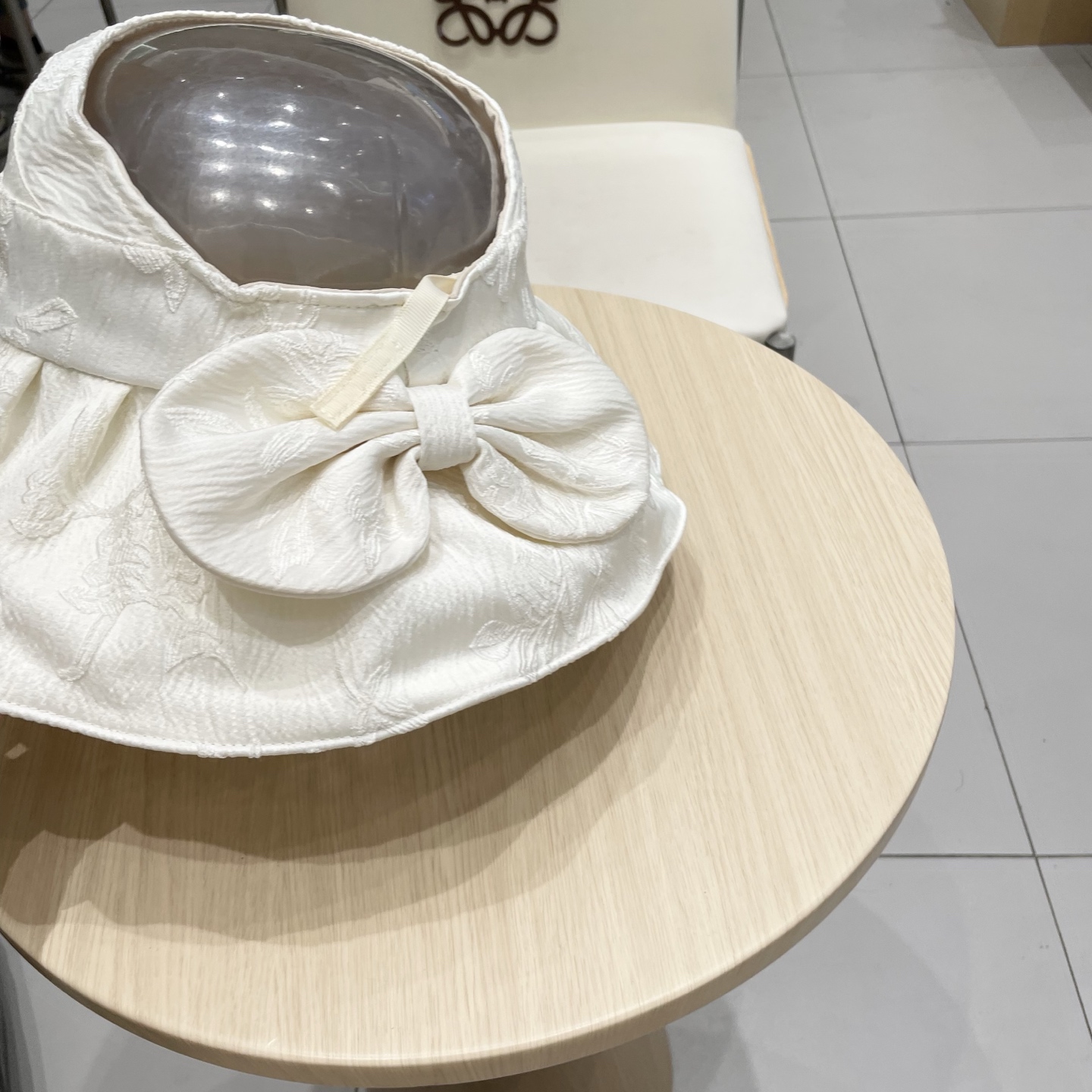  Prada普拉达渔夫帽镂空大檐空顶帽子女夏季防晒遮阳帽遮脸防紫外线太阳帽