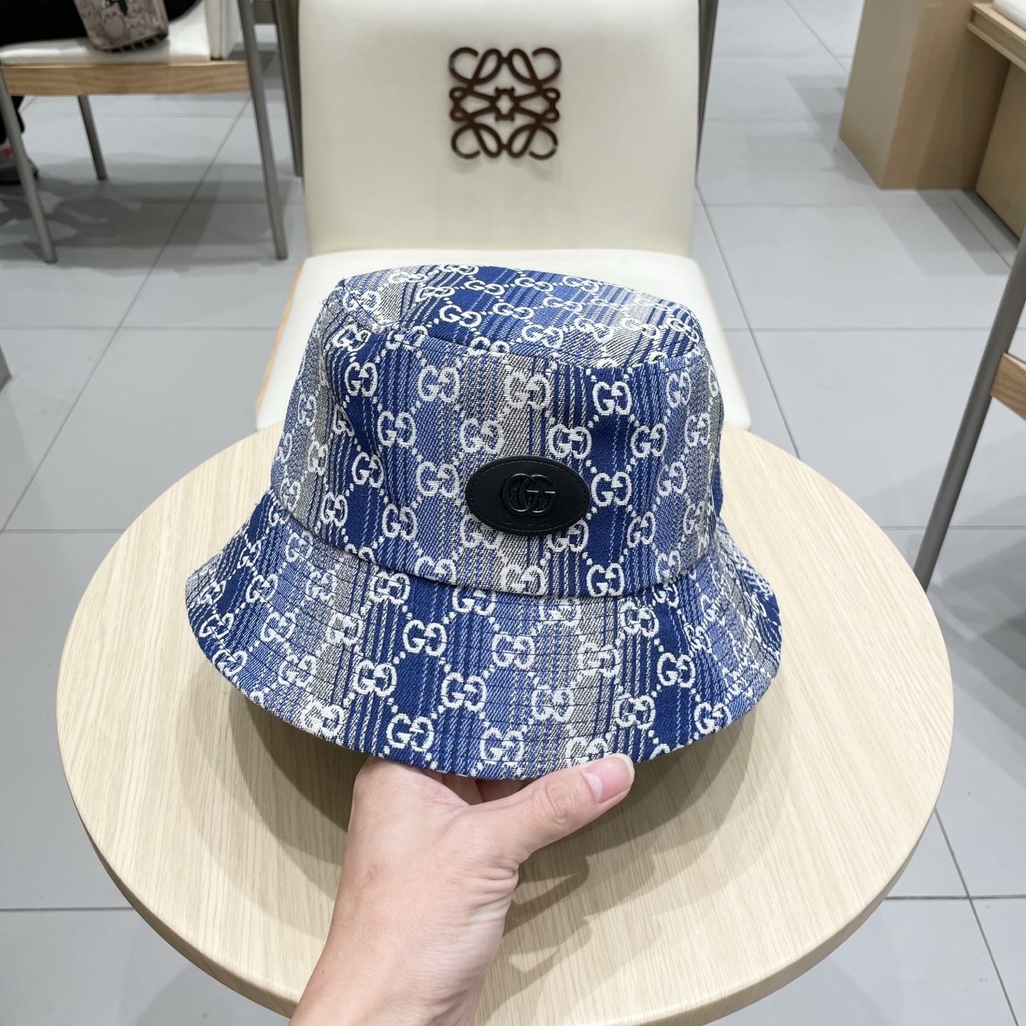  GUCCI古奇 2025专柜新款老子提花款渔夫帽，很潮！休闲运动款，经典制作，超级好搭衣服！