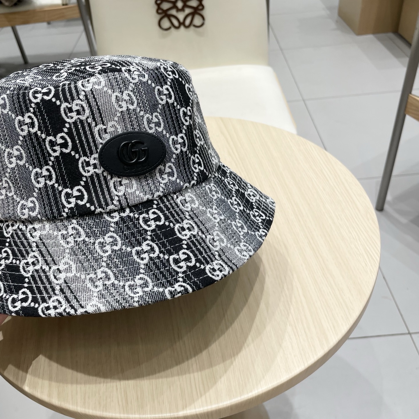  GUCCI古奇 2025专柜新款老子提花款渔夫帽，很潮！休闲运动款，经典制作，超级好搭衣服！