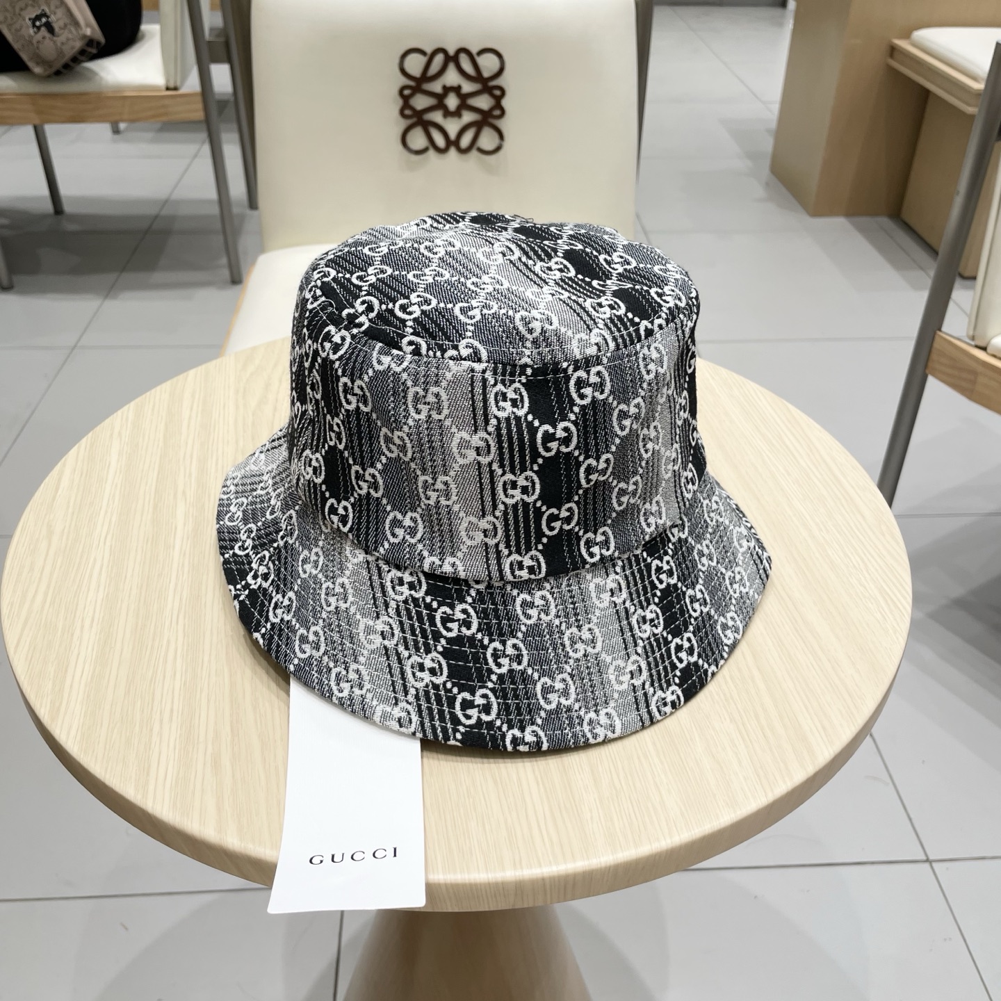  GUCCI古奇 2025专柜新款老子提花款渔夫帽，很潮！休闲运动款，经典制作，超级好搭衣服！