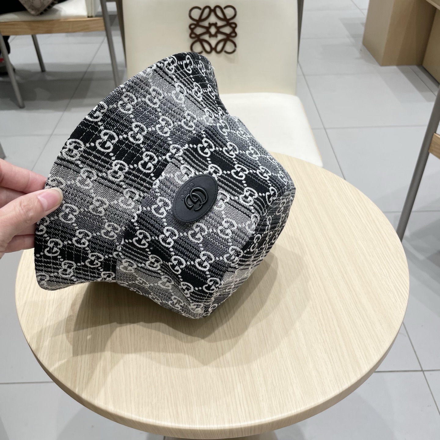  GUCCI古奇 2025专柜新款老子提花款渔夫帽，很潮！休闲运动款，经典制作，超级好搭衣服！