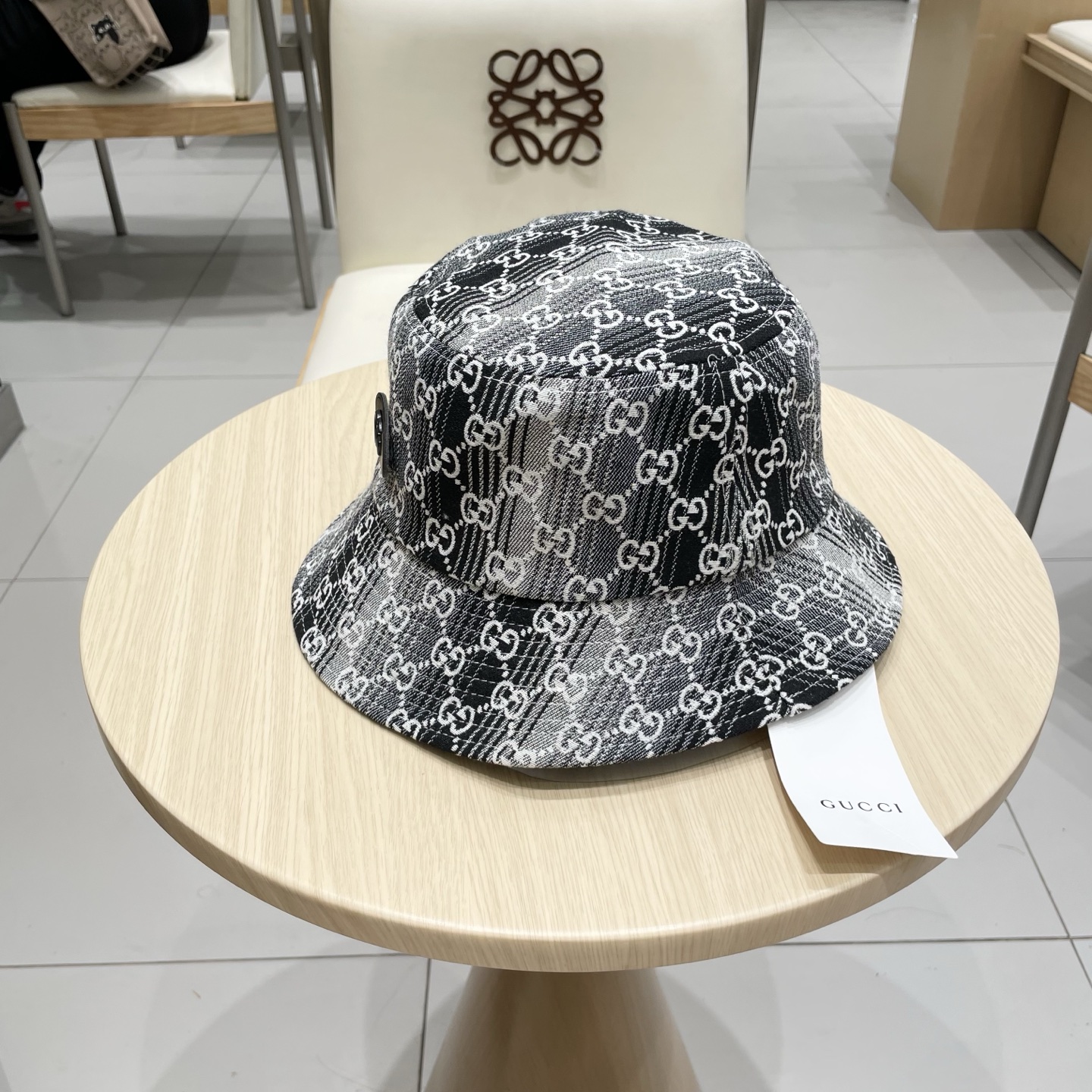  GUCCI古奇 2025专柜新款老子提花款渔夫帽，很潮！休闲运动款，经典制作，超级好搭衣服！