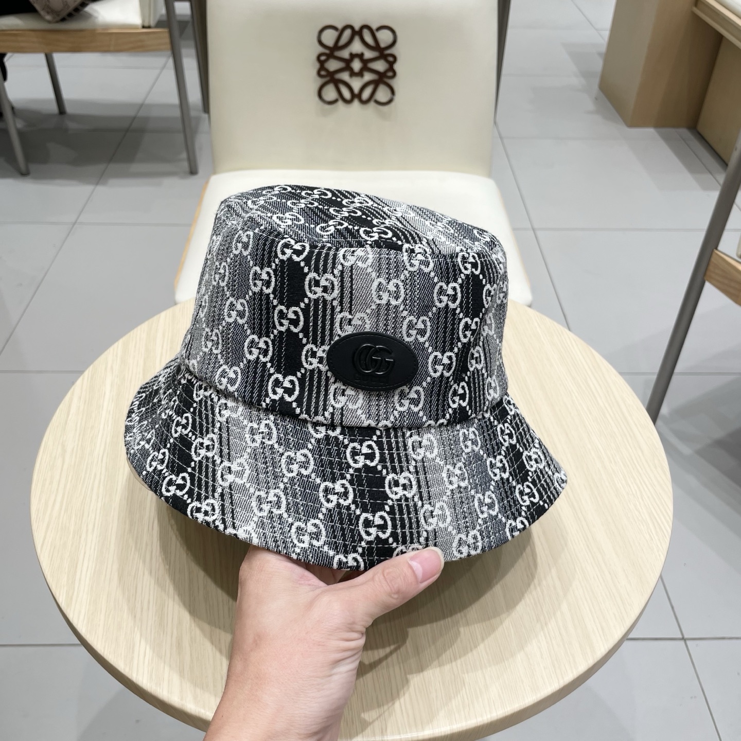  GUCCI古奇 2025专柜新款老子提花款渔夫帽，很潮！休闲运动款，经典制作，超级好搭衣服！