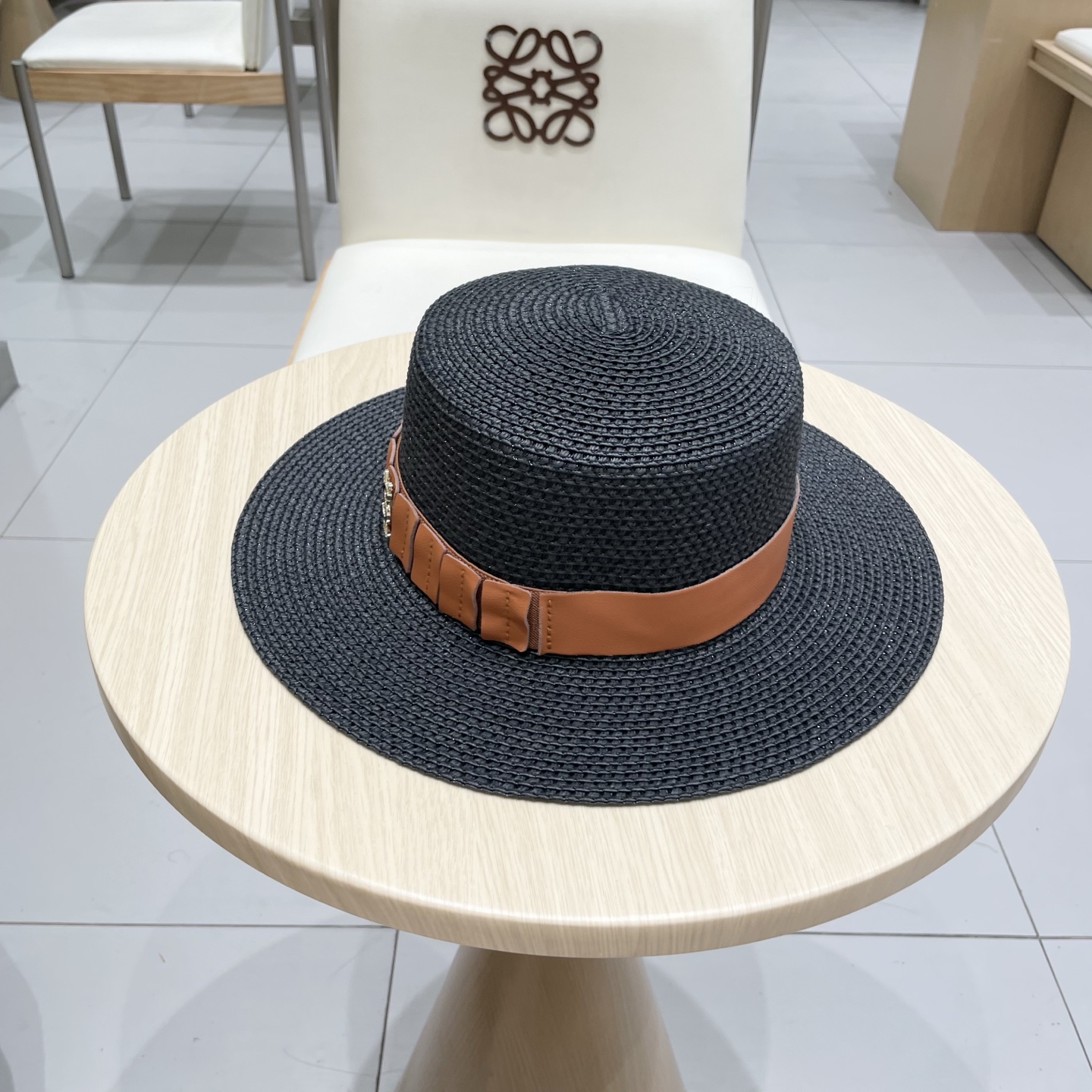  ysl 圣罗兰新款草帽，皮带盆帽，头围57cm