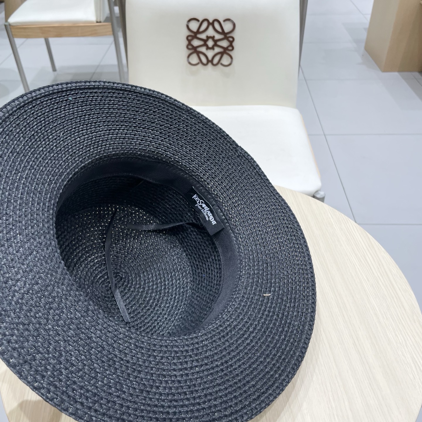  ysl 圣罗兰新款草帽，皮带盆帽，头围57cm