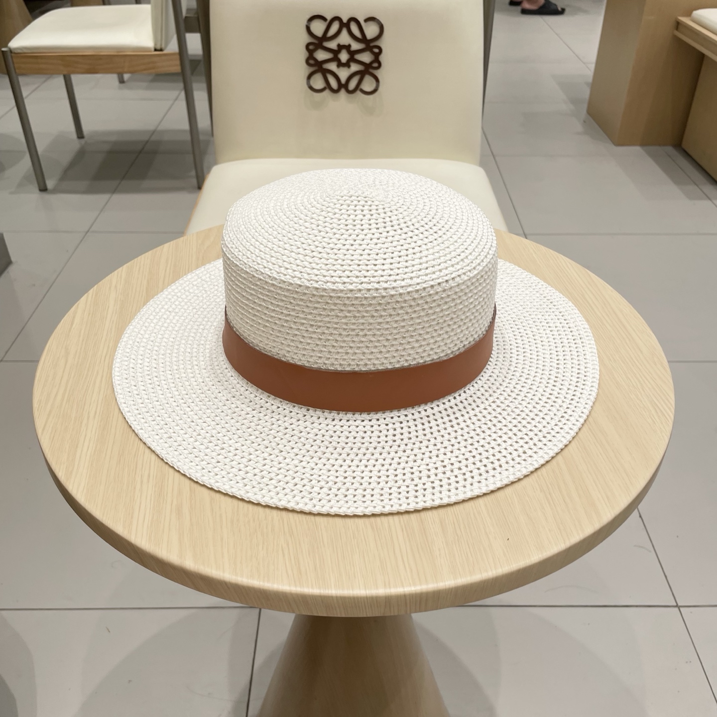  ysl 圣罗兰新款草帽，皮带盆帽，头围57cm